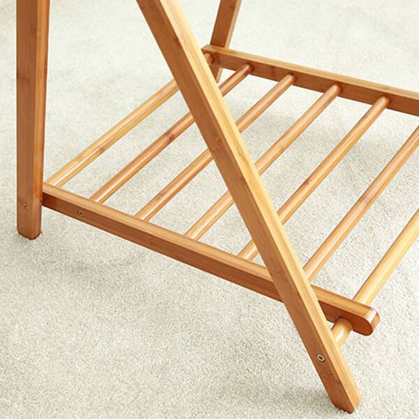 ขาย ราวแขวนเสื้อผ้าไม้ไผ่ Cross Clothes Shelf ราคา