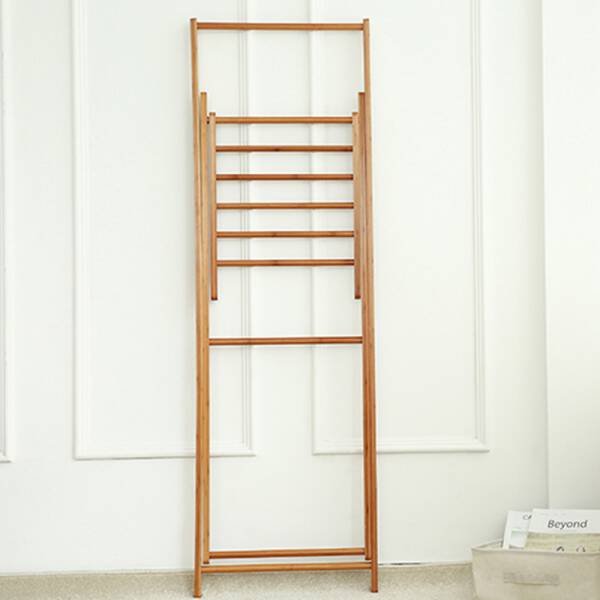 ขาย ราวแขวนเสื้อผ้าไม้ไผ่ Cross Clothes Shelf