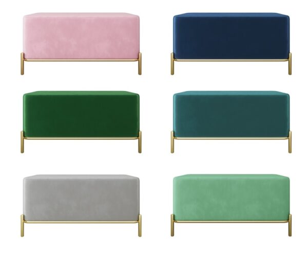 Decorating Velvet Bench ขนาด ม้านั่งสำหรับตกแต่งบ้าน