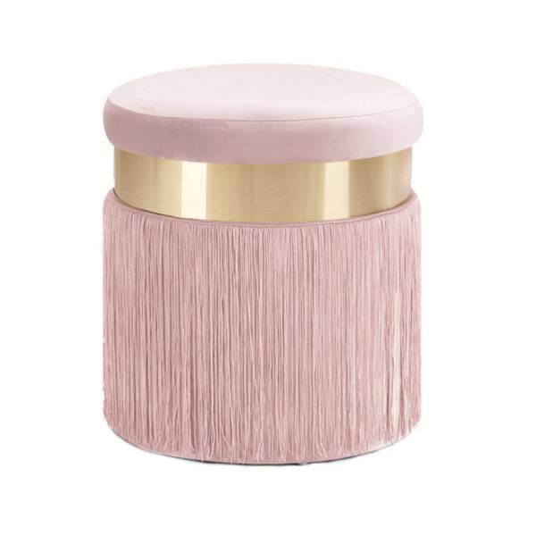 ขาย เก้าอี้เสริมสำหรับห้องรับแขก สีชมพูอ่อน - Decorative Stool III