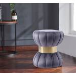 เก้าอี้เสริมสำหรับห้องนอนห้องรับแขก สีเทา - Decorative Stool IV