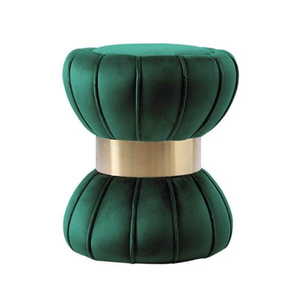 ขาย เก้าอี้เสริมสำหรับห้องนอนห้องรับแขก สีเขียวเข้ม - Decorative Stool IV