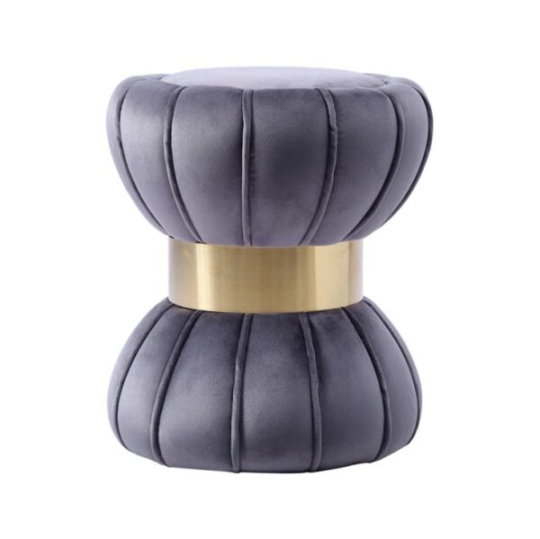 เก้าอี้เสริมสำหรับห้องนอนห้องรับแขก สีเทา - Decorative Stool IV