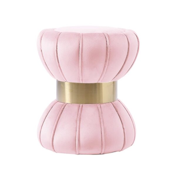 ขาย เก้าอี้เสริมสำหรับห้องนอนห้องรับแขก สีชมพูอ่อน - Decorative Stool IV