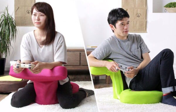 เก้าอี้นั่งพื้นเล่นเกมส์สไตล์ญี่ปุ่น สีชมพู สีเขียว