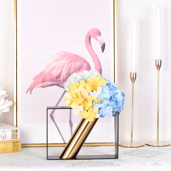 ขาย แจกันสำหรับตกแต่งบ้านรูปแบบใหม่ Golden Decorative Vase Set ลด ราคา