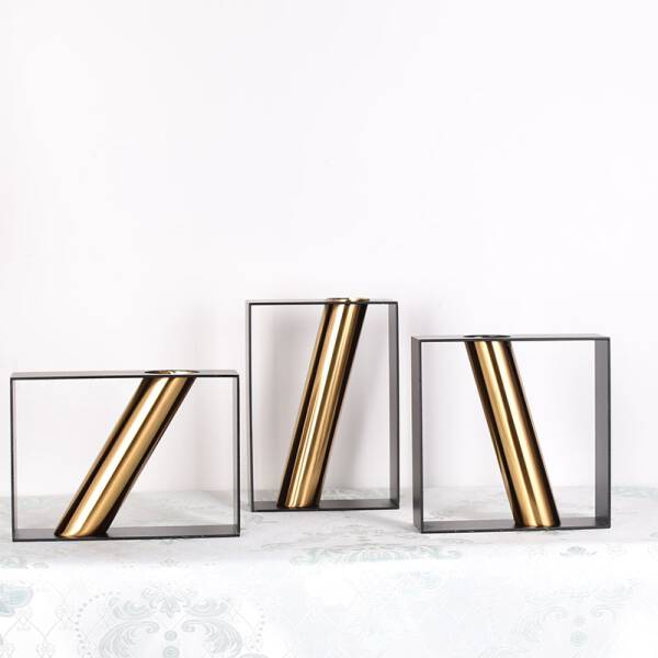 ขาย แจกันสำหรับตกแต่งบ้านรูปแบบใหม่ Golden Decorative Vase Set พิเศษราคา