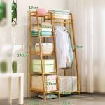 ขาย ชั้นแขวนผ้าอเนกประสงค์ Bamboo Clothes Shelf ลดราคา พิเศษ