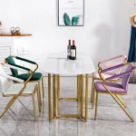 ขาย โต๊ะอาหารลายหินอ่อน Marble Dining Table ราคา