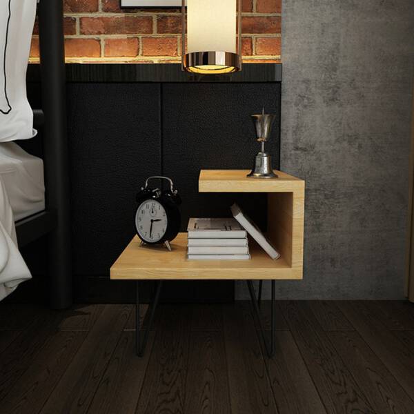 โต๊ะข้างเตียงข้างโซฟาพร้อมช่องเก็บของสไตล์มินิมอล ราคา