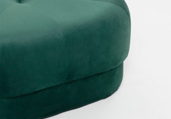ขาย เก้าอี้สี่เหลี่ยมหุ้มกำมะหยี่สำหรับตกแต่งบ้าน สีเขียว
