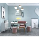 เบาะ เก้าอี้หุ้มกำมะหยี่สำหรับแต่งบ้าน สีชมพูเข้ม ราคา - Velvet Stool