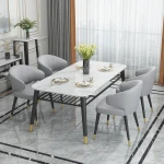 ขาย โต๊ะทานข้าวท็อปหินอ่อน Premium Dining Table ราคา
