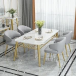 ขาย โต๊ะทานข้าวท็อปหินอ่อน Premium Dining Table ลดราคาพิเศษ