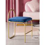 เก้าอี้สำหรับโต๊ะเครื่องแป้ง แบบ B สีน้ำเงิน