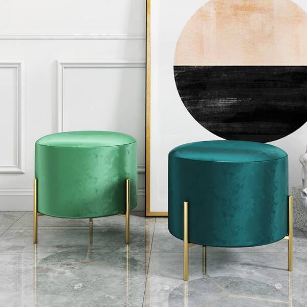 Round Velvet Stool ขาย เก้าอี้สำหรับแต่งบ้าน ราคาพิเศษ