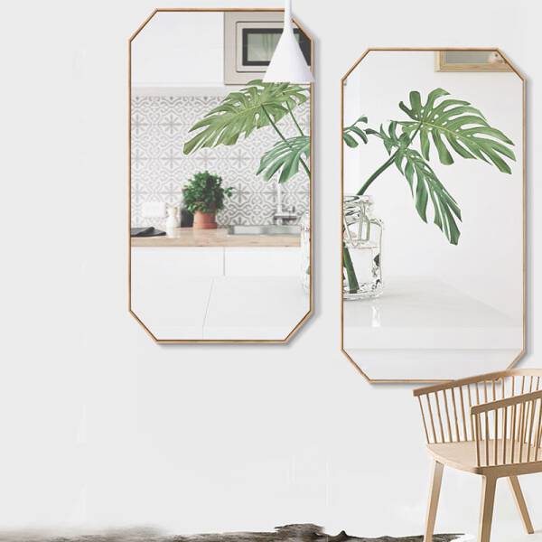 ขาย กระจกแขวนทรงแปดเหลี่ยม Pentagon Mirror ราคา