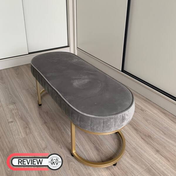 รีวิว ม้านั่งยาวสำหรับตกแต่งบ้านหุ้มกำมะหยี่สไตล์พรีเมี่ยม