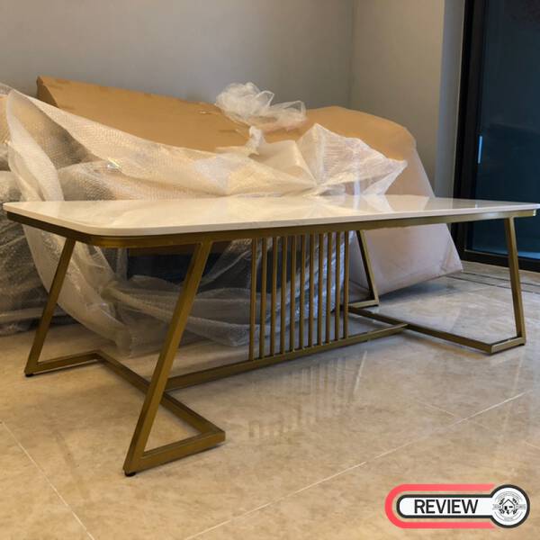 รีวิว โต๊ะกลางท็อปหินอ่อนสำหรับห้องรับแขก - Nordic Coffee Table II