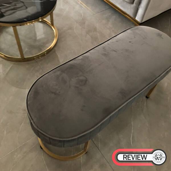 รีวิว ม้านั่งยาวสำหรับตกแต่งบ้านหุ้มกำมะหยี่สไตล์พรีเมี่ยม