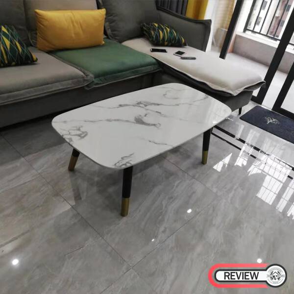 รีวิว โต๊ะกลางท็อปหินอ่อนห้องรับแขก - Premium Marble Coffee Table