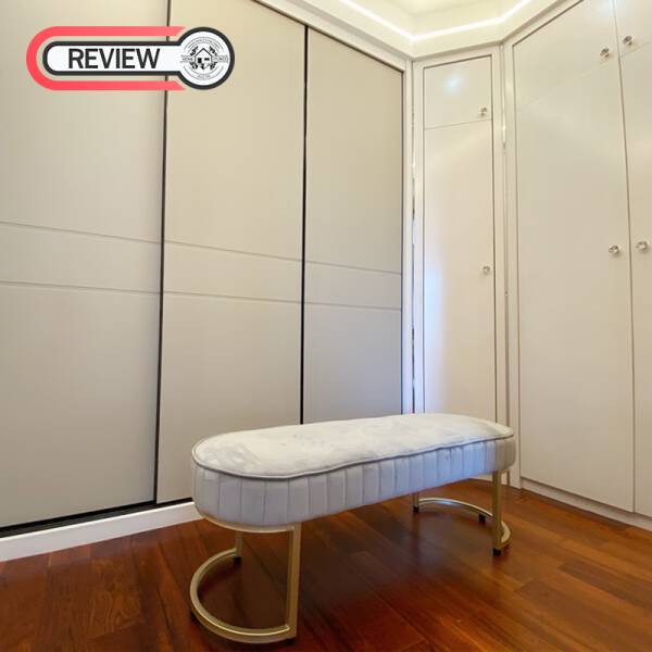 รีวิว ม้านั่งยาวสำหรับตกแต่งบ้านหุ้มกำมะหยี่สไตล์พรีเมี่ยม