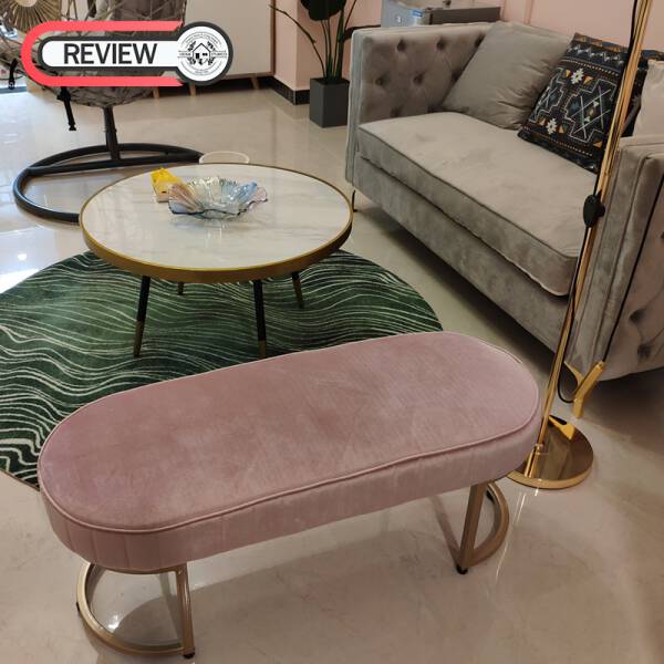 รีวิว ม้านั่งยาวสำหรับตกแต่งบ้านหุ้มกำมะหยี่สไตล์พรีเมี่ยม