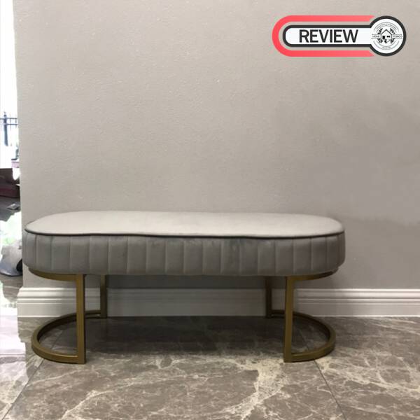 รีวิว ม้านั่งยาวสำหรับตกแต่งบ้านหุ้มกำมะหยี่สไตล์พรีเมี่ยม