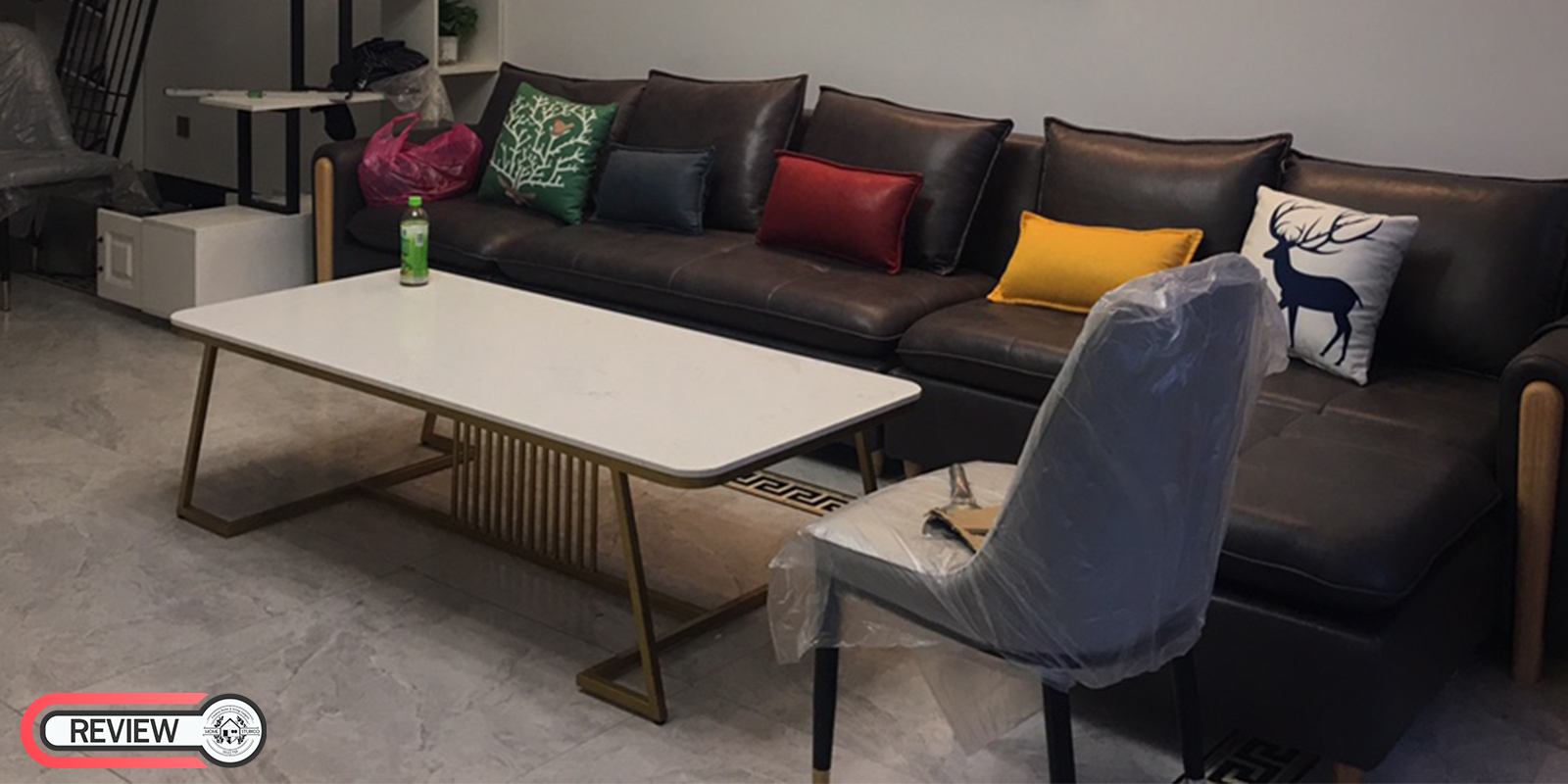 รีวิว โต๊ะกลางท็อปหินอ่อนสำหรับห้องรับแขก - Nordic Coffee Table II