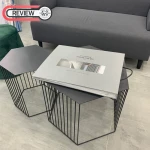 รีวิว โต๊ะเหล็กทรงหกเหลี่ยมสำหรับห้องรับแขก - Steel Hexagon Coffee Table