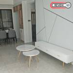 รีวิว ชุดโต๊ะกลางท็อปหินอ่อนสำหรับตกแต่งบ้าน 2 ตัว - Circle Design Coffee Table Set II