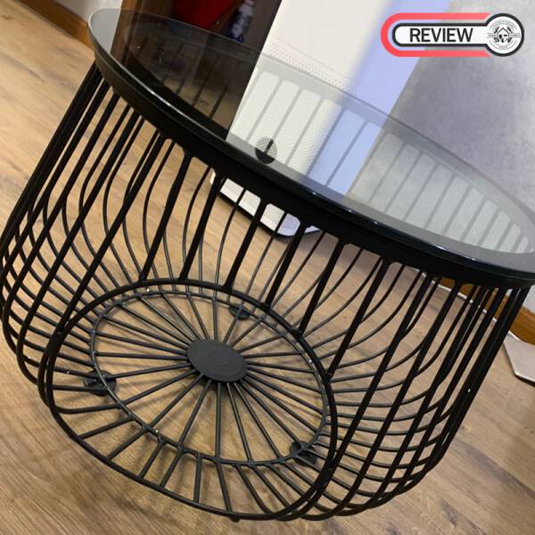 รีวิว โต๊ะกลางท็อปกระจกนิรภัยทรงตะกร้า - Pet Basket Coffee Table