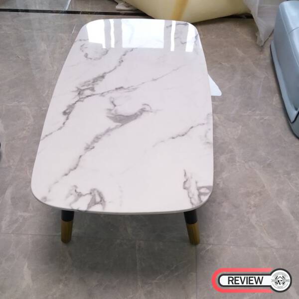รีวิว โต๊ะกลางท็อปหินอ่อนห้องรับแขก - Premium Marble Coffee Table