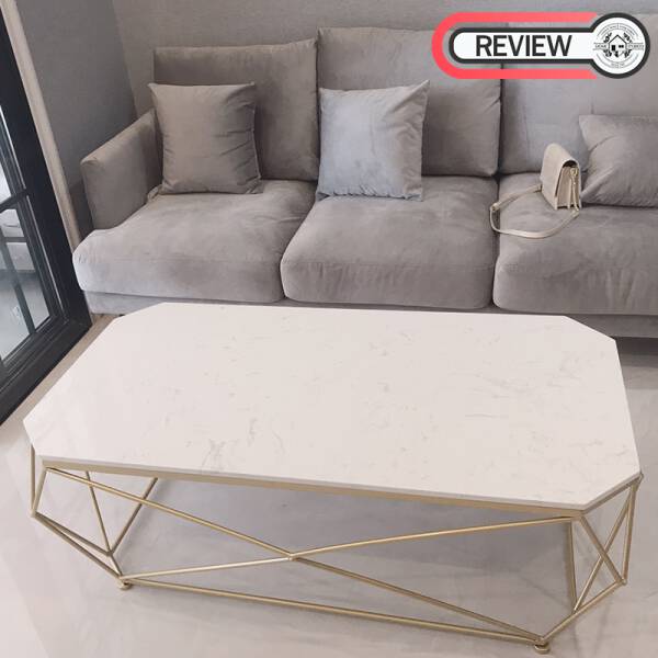 รีวิว โต๊ะกลางท็อปหินอ่อนสองชั้น - Two Layers Coffee Table