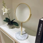 ขาย กระจกตกแต่งบ้านลายหินอ่อน Marble Table Mirror ลด ราคา