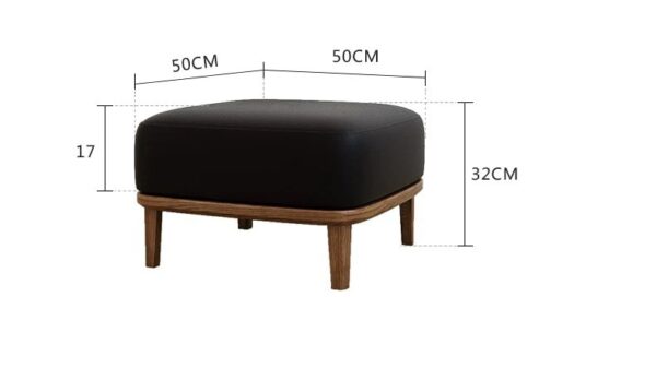 ขนาด Minimal Stool ม้านั่งสไตล์มินิมอล แบบสี่เหลี่ยม