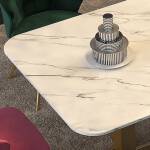 ขาย โต๊ะอาหารลายหินอ่อน - Marble Dining Table V