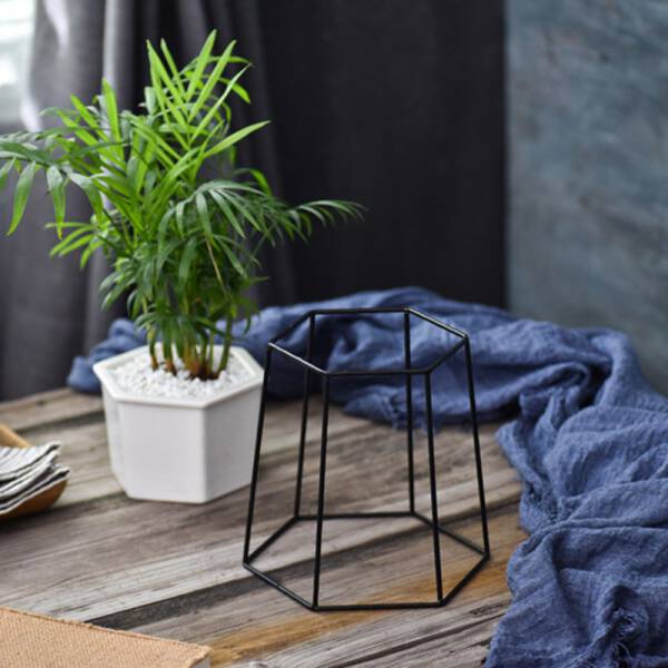 ขาย ชุดกระถางต้นไม้มงคลทรงหกเหลี่ยม Hexagon Stand Flower Pot พิเศษ ราคา