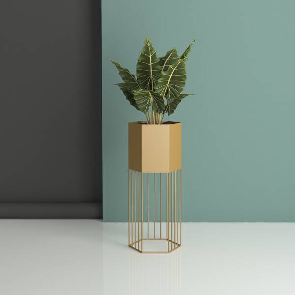 ขาย กระถางต้นไม้สำหรับตกแต่งบ้านและสวน Hexagon Decorative Flower Pot ราคา พิเศษ