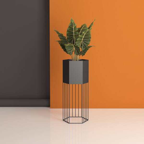 ขาย กระถางต้นไม้สำหรับตกแต่งบ้านและสวน Hexagon Decorative Flower Pot ราคาพิเศษ