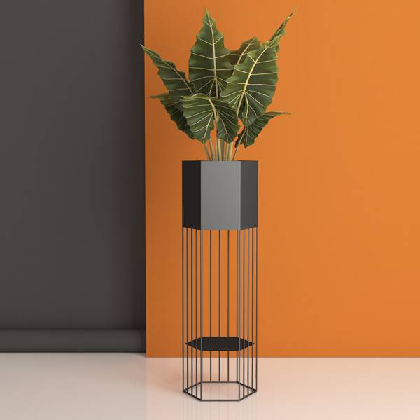 ขาย กระถางต้นไม้สำหรับตกแต่งบ้านและสวน Hexagon Decorative Flower Pot ราคา