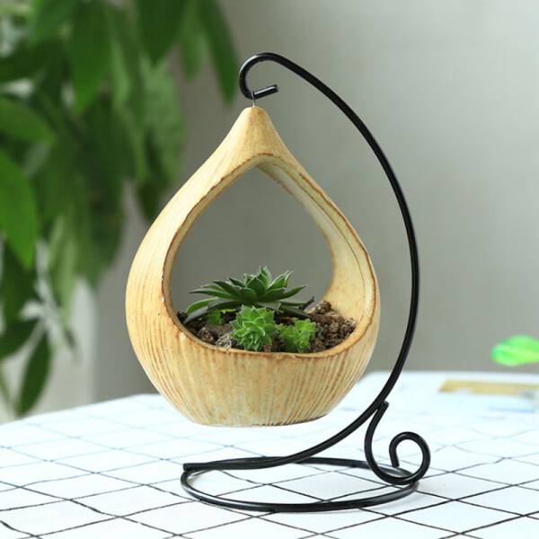 ขาย กระถางต้นไม้ตั้งโต๊ะ Woody Flower Pot