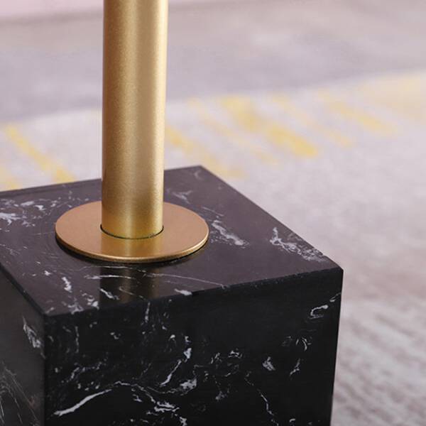 ฐาน โต๊ะข้างเตียง โต๊ะข้างโซฟา ท็อปหินอ่อน ฐานหินอ่อน สีดำ - Premium Marble Side Table