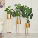 ขาย กระถางต้นไม้สไตล์ลัคชัวรี่ Golden Flower Pot III ลดราคา