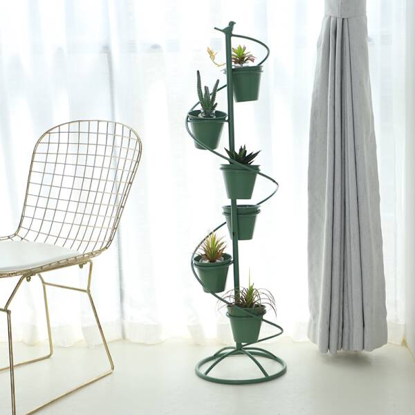 ขาย ชั้นวางกระถางต้นไม้บันไดวน Metal Flower Stand ลดพิเศษ