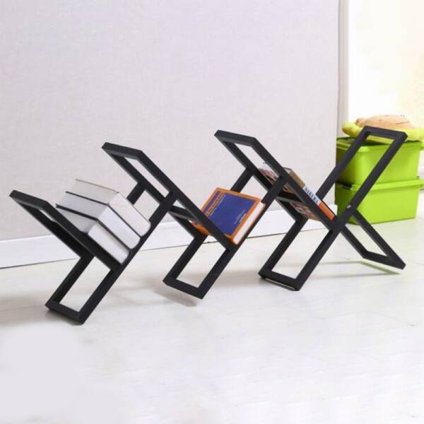 ขาย ชั้นเก็บหนังสือตั้งพื้นโครงเหล็ก Metal Book Shelf ลด