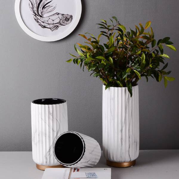 ขาย แจกันกระถางต้นไม้สำหรับตกแต่งบ้าน Luxury Ceramic Vase ลด ราคา