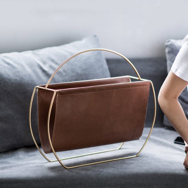 ขาย ชั้นวางหนังสือสำหรับตกแต่งบ้าน Leather Book Shelf ลด