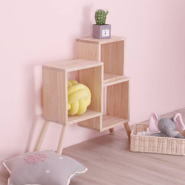 ขาย ชั้นวางของไม้อเนกประสงค์ Wooden Decorative Shelf ราคาลด