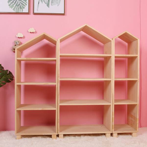 ขาย ชั้นวางของอเนกประสงค์สไตล์มินิมอล Wooden Decorative Book Shelf ราคาพิเศษ
